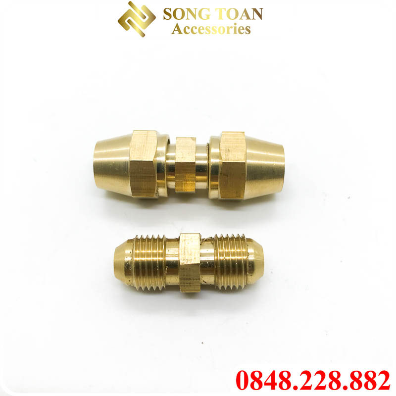 Đầu Nối Côn Lồi NPT, Đầu Nối Hai Đầu Côn Lồi Lắp Ống Đồng Phi 6 8 10 12 16 19mm - Thân Rời