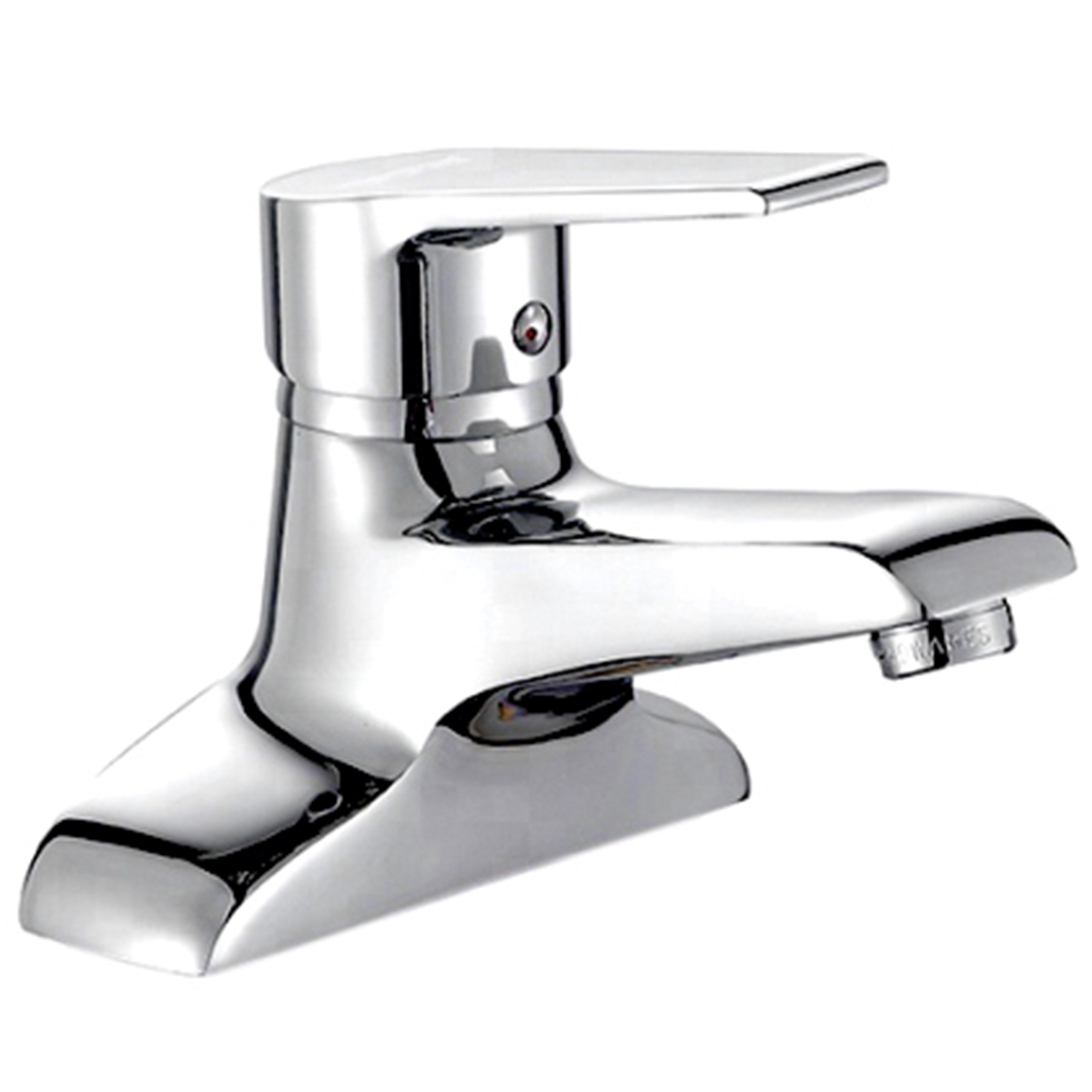 Vòi Lavabo nóng lạnh 2 chân Đồng mạ Chrome Eurolife EL-AZA 03 (Trắng bạc)