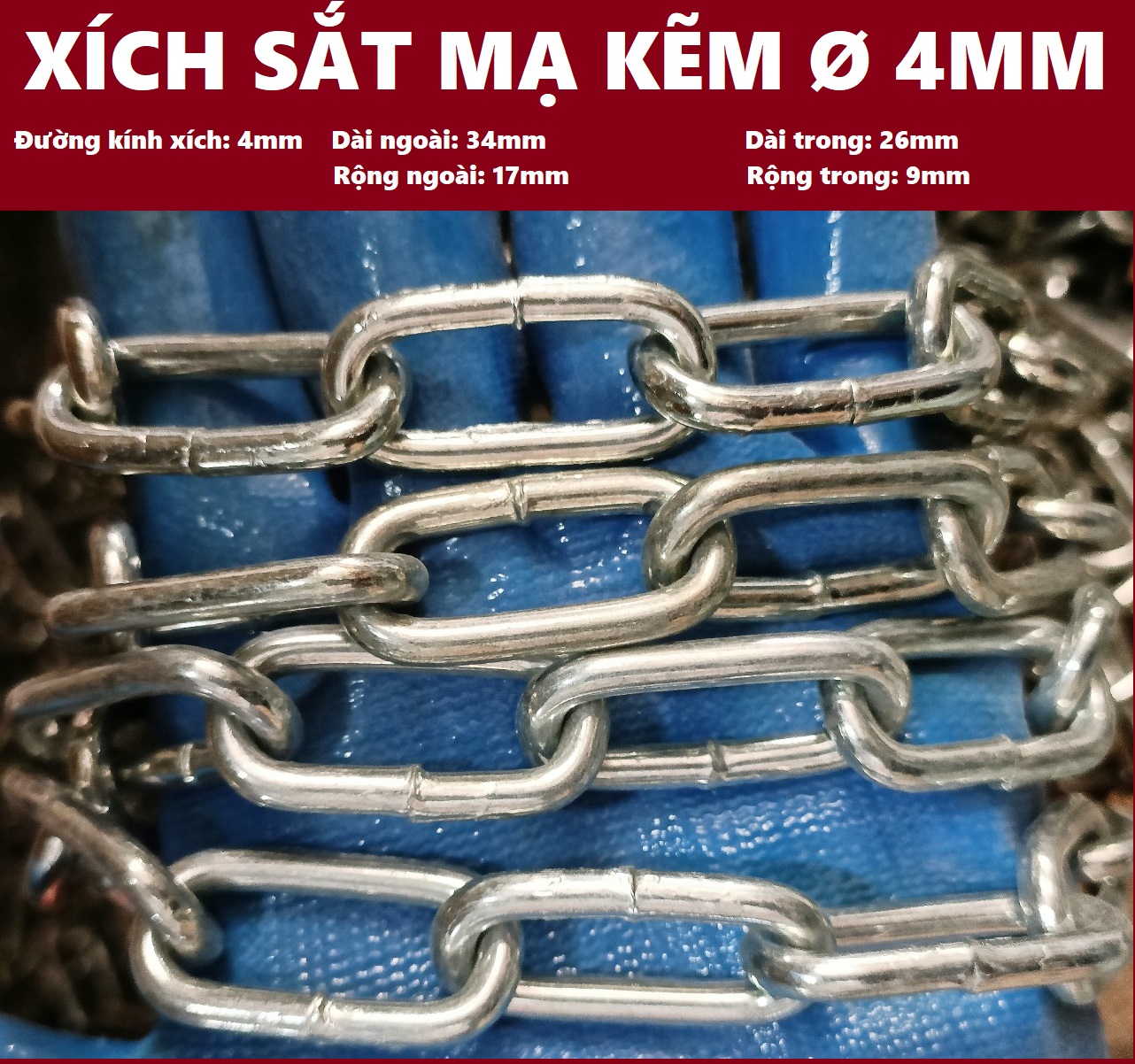Dây xích sắt mạ kẽm