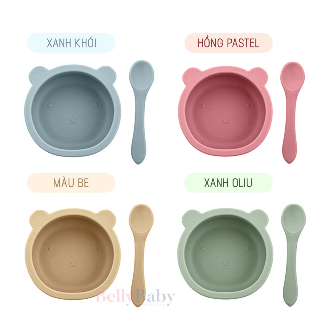 Bát ăn dặm Silicon, Bộ bát ăn dặm Belly Baby