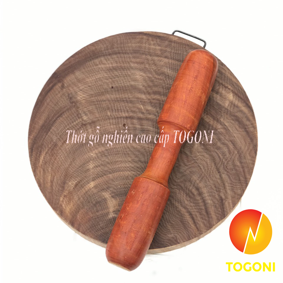 Thớt gỗ nghiến cao cấp Togoni D29cm dày 4cm