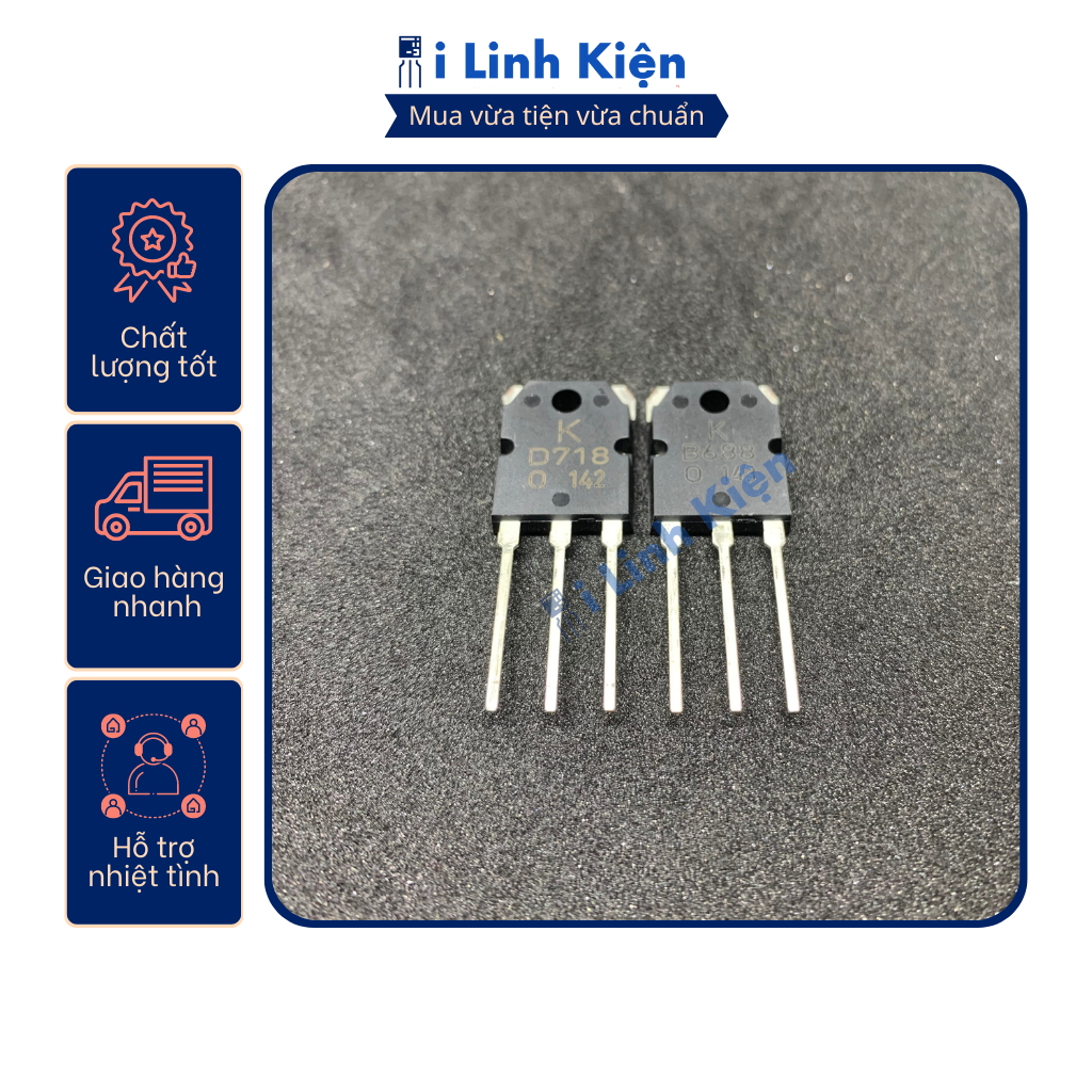 Cặp sò D718 B688 Combo 10 con chất lượng tốt