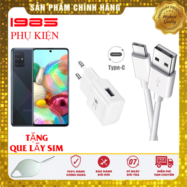 Bộ sạc nhanh trắng samsung a71 chính hãng
