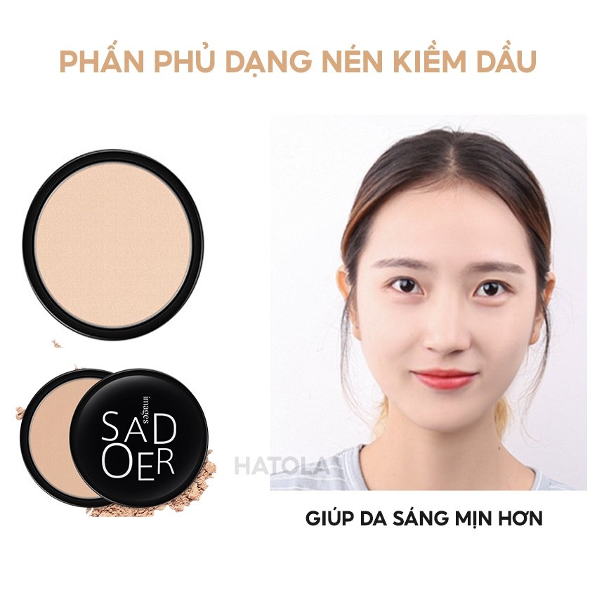 Bộ trang điểm makeup kem nền che khuyết điểm và phấn phủ kiềm dầu lameila HATOLA