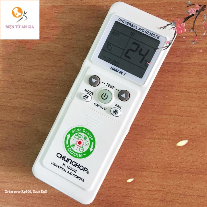 Remote điều khiển máy lạnh đa năng chunghop k-1038e dò mã tất cả các loại điều hoà máy lạnh _