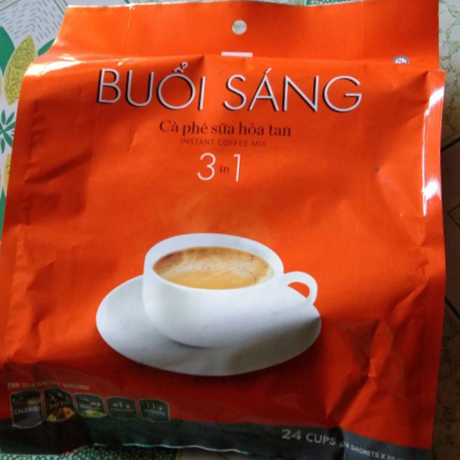 1 bịt Cà phê trần quang ( buổi sáng- gói vuông) (morning- ống)