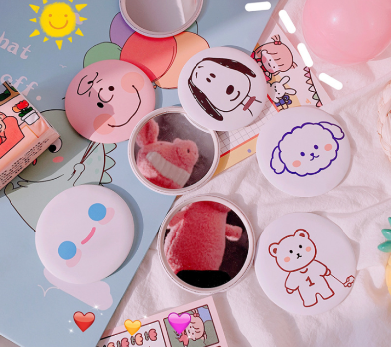 Combo 4 Gương Mini Bỏ Túi Cute giá rẻ