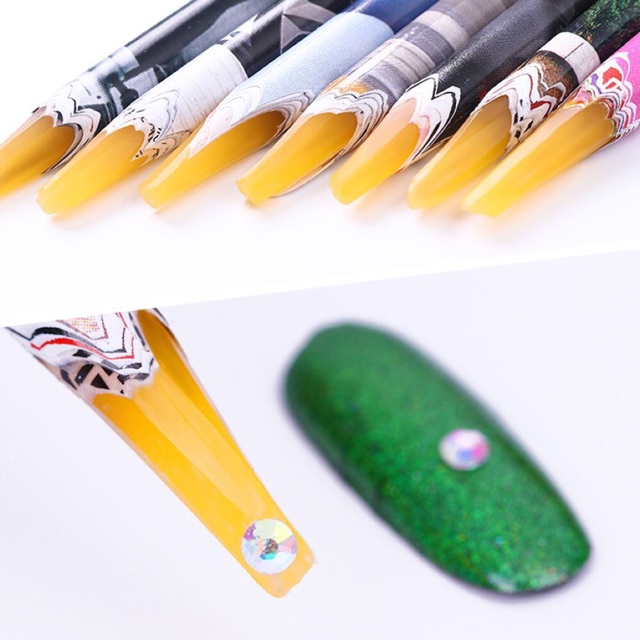 Bút chấm đá nail, bút sáp gắn đá trang trí móng
