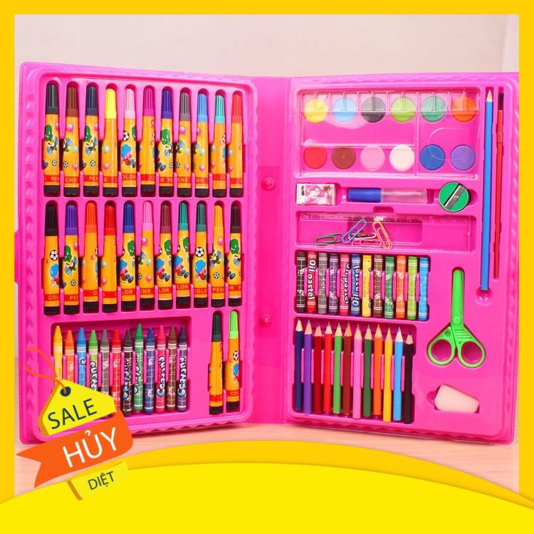 Bộ bút chì màu 86 món cho bé gái