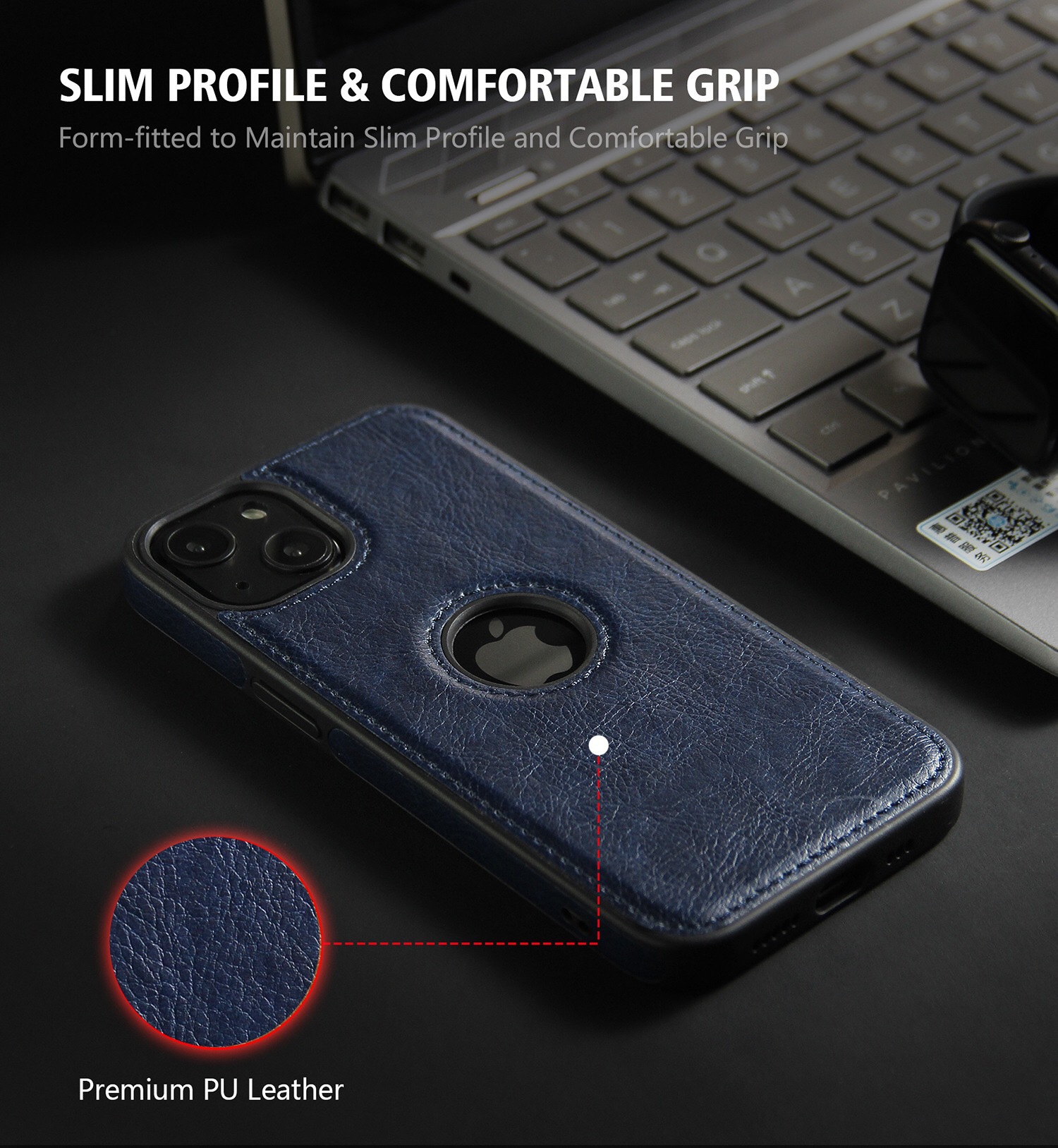 Ốp da cao cấp dành cho iPhone 13 / 13 Pro / 13 Pro Max / 13 Mini