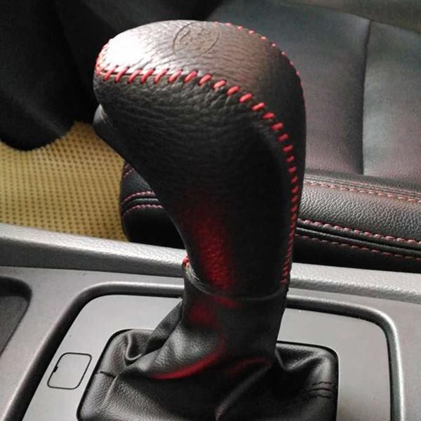 Bọc Cần Số Da Thật Cho Xe Grand i10, Accent, Elantra bản AT Thiết Kế Bắt Mắt, Bền Đẹp Dễ Sử Dụng