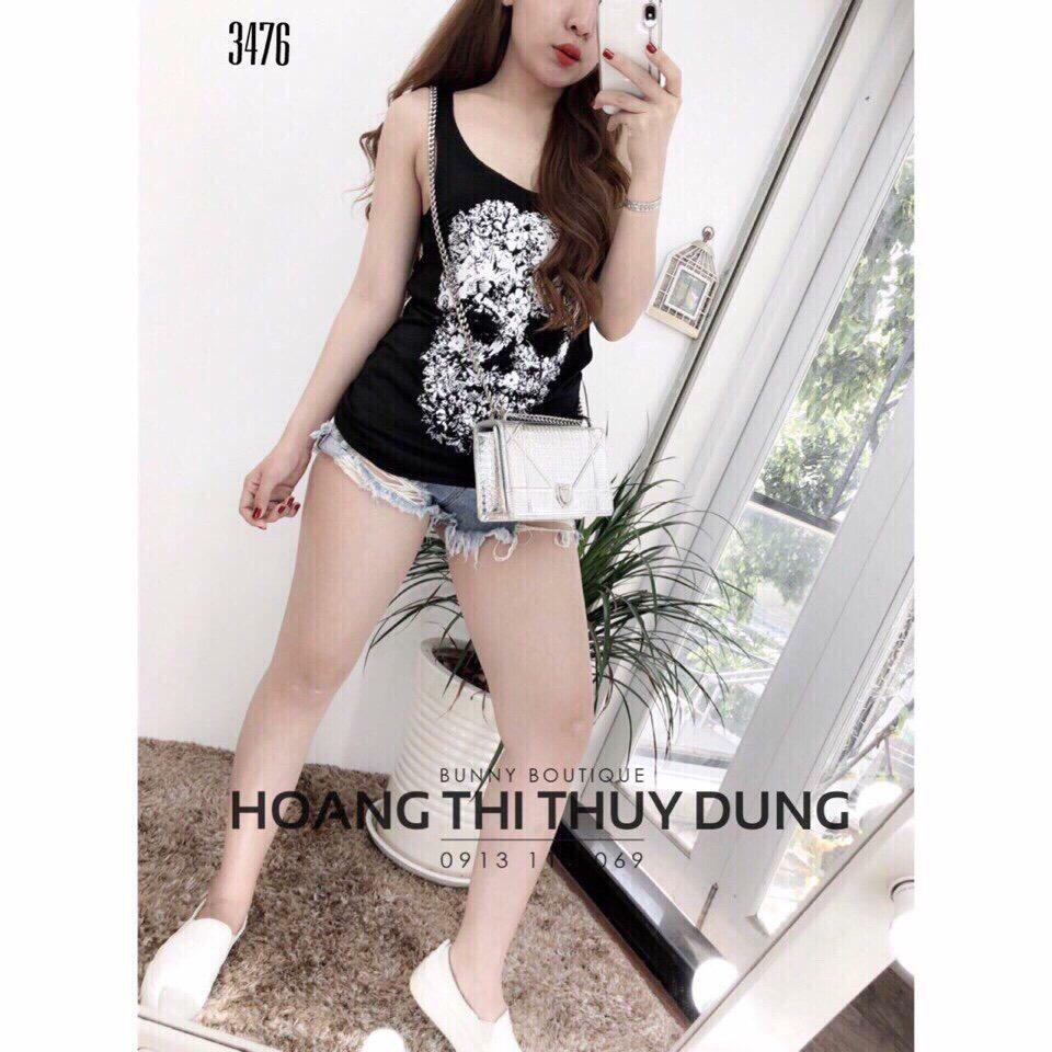 Áo ba lỗ in hình đầu lâu cực ngầu ttsl0056