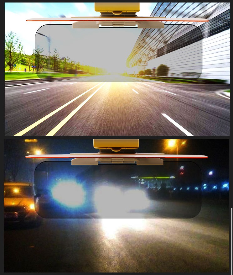 Bộ Kính Chắn Nắng Phân Cực Chống Chói, Chống Lóa Đèn Pha Ô Tô Ngày- Đêm Cao Cấp