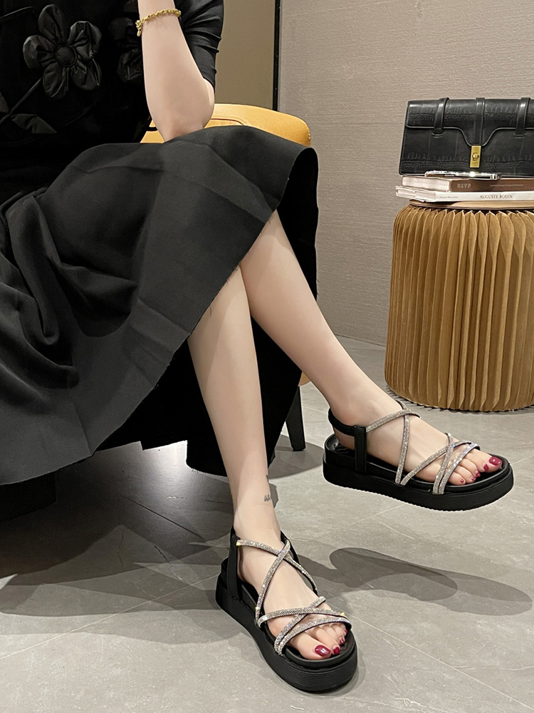 Dép Sandan Nữ Quai Đan Chéo Sang Chảnh