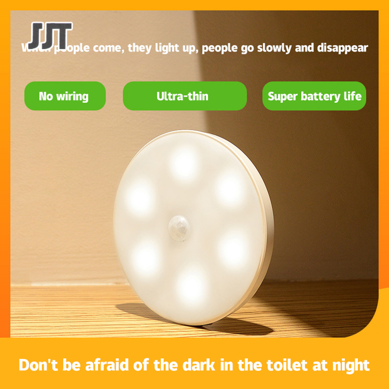 JJT Cảm biến ánh sáng tường không dây Ánh sáng ban đêm Bóng đèn thông minh