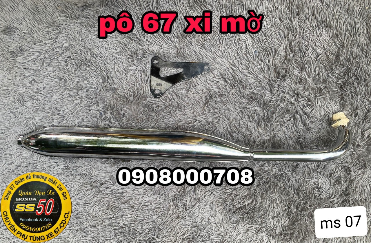 Pô ss50 xi mờ y zin gắn mọi dòng xe 67, 68, cl, cd...