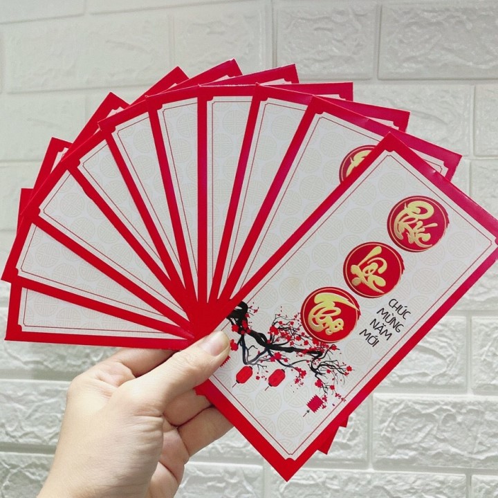 Combo 10 Bao Lì Xì Tết Phúc Lộc Thọ LX27