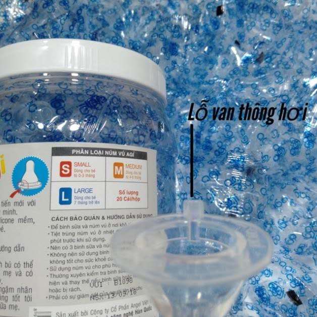 núm vú / núm ty silicone thay bình sữa Agi (S/M/L)