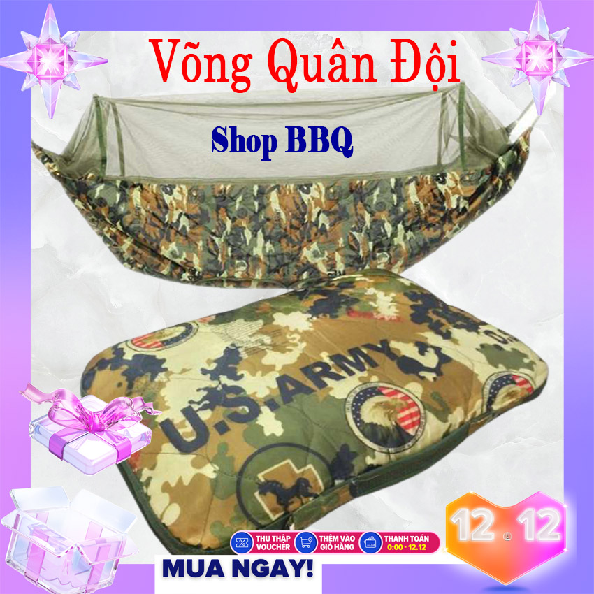 [HOT SALE – GIÁ SỈ] Võng Mùng Quân Đội Rằn Ri - Vải Dù Cao Cấp Dành Cho Dân Đi Phượt Võng Đi Phượt Võng Vải Dù Võng Rằn Ri Mỹ - Hàng Cao Cấp Chính Hãng Siêu Bền Bảo Hành 12 Tháng