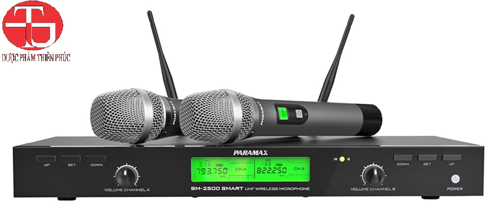 [HCM] Micro không dây Paramax SM-2500 Smart - Bảo hành 24 tháng - Hàng Chính Hãng - sai gon audio