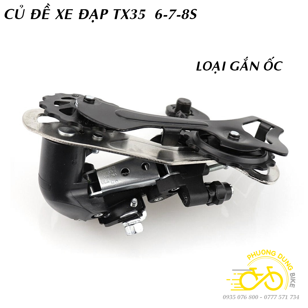 Củ cùi đề sau xe đạp RD TX35 6 7 8 Speed