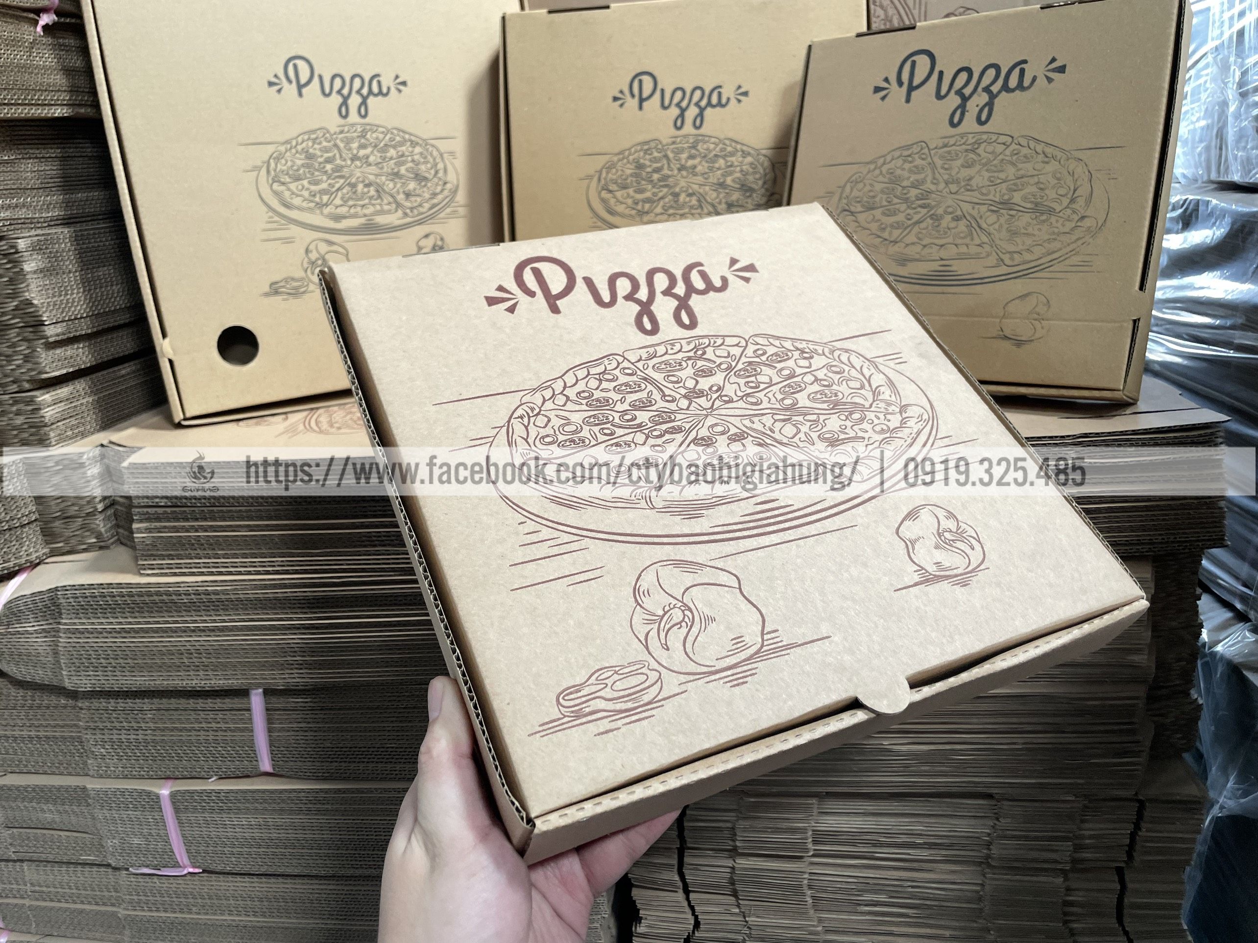 Combo 50 Hộp Pizza (28x28x4cm)