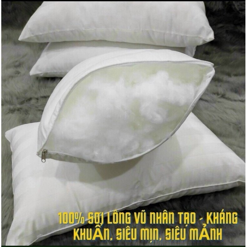 Ruột Gối Microfiber Lông Vũ Nhân Tạo siêu mềm mịn
