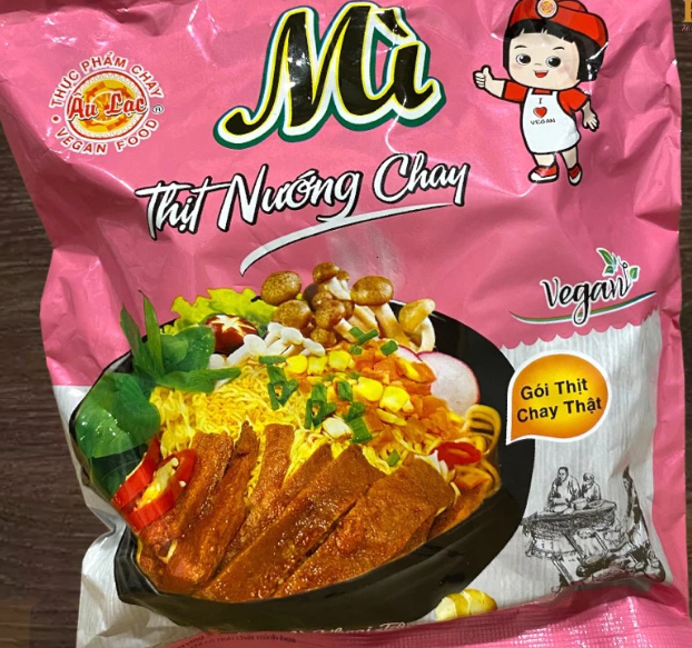 Mì Thịt Nướng chay Âu Lạc 72g (Gói)