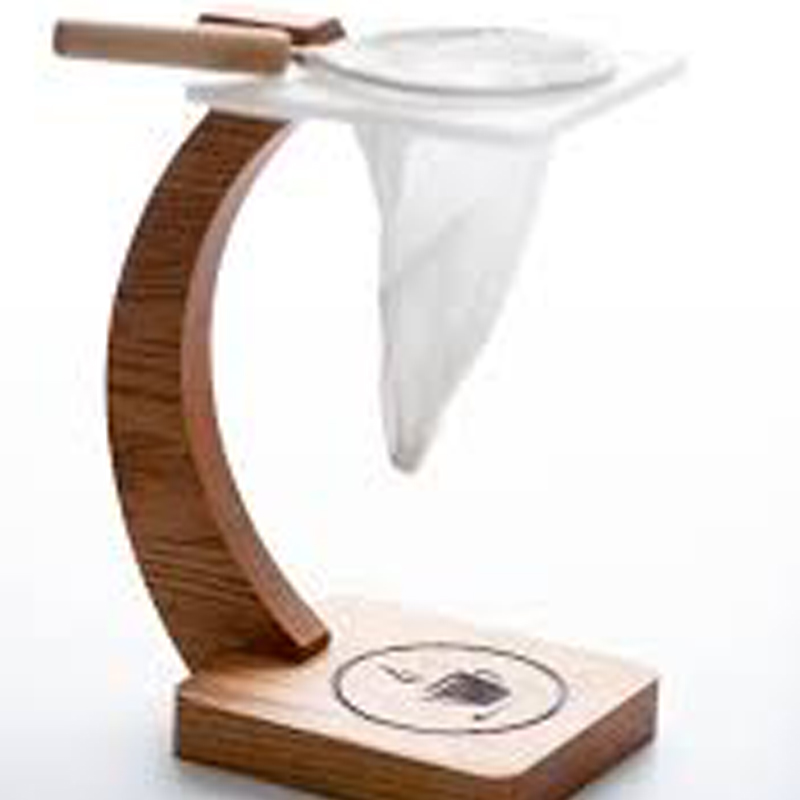 Giá đỡ pha cafe V6 bằng gỗ