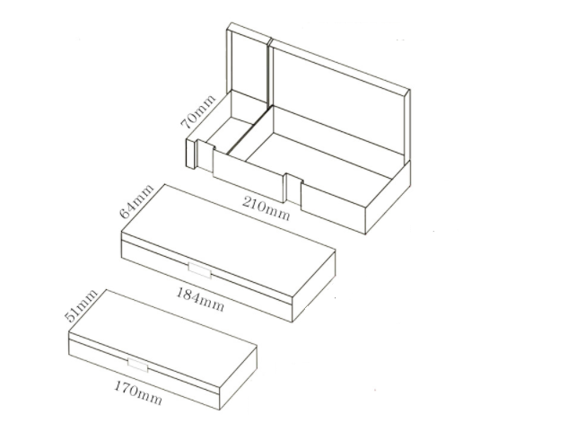 Hộp bút Muji 3 lựa chọn (Hàng chính hãng)