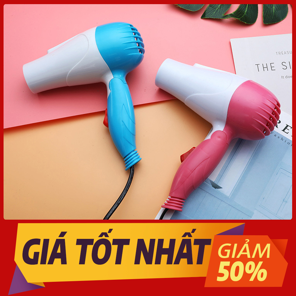 Máy sấy tóc mini , công suất mạnh 1000w đa năng cao cấp tiện dụng mang di du lịch - Giá Siêu Rẻ