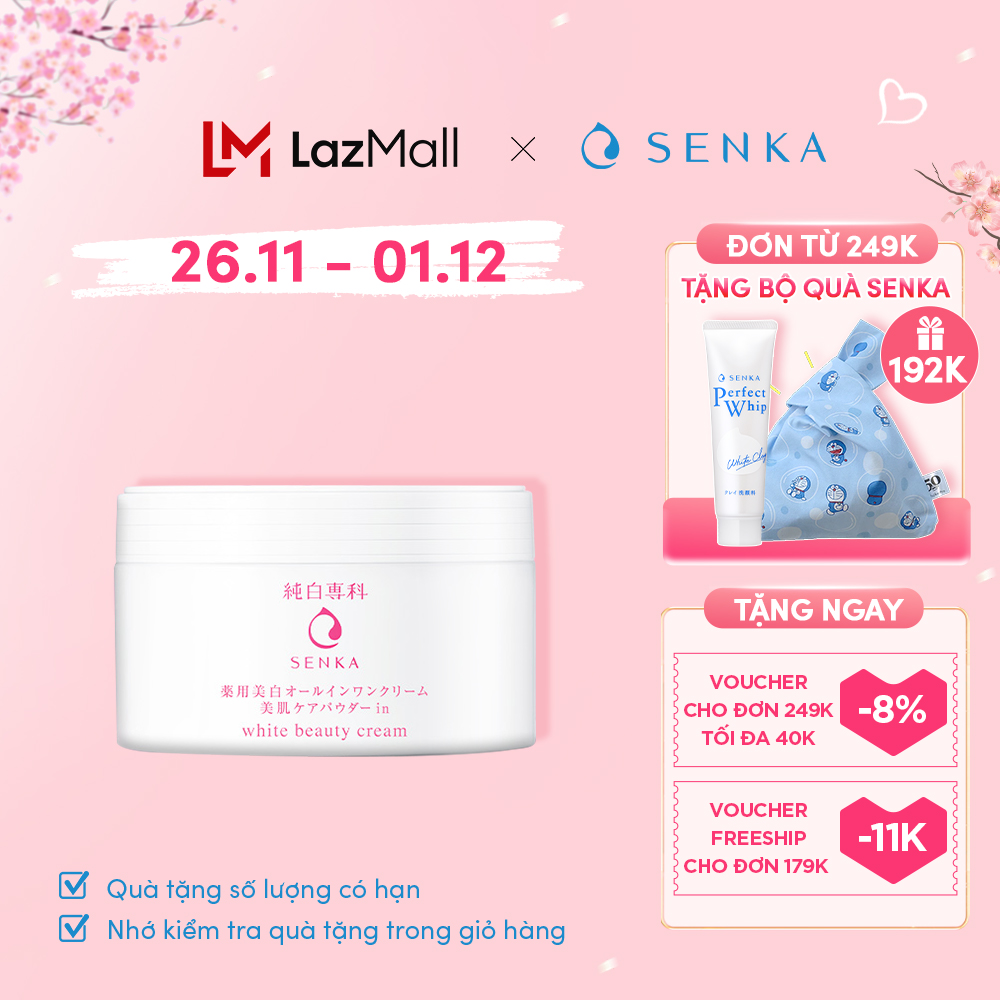 BÁO GIÁ TRÀ SỮA 3 TRONG 1 WANGCHA LY 100G | Shopee Lazada Sendo Tiki mới nhất 28 Kem dưỡng trắng da nâng tông 3 trong 1 Senka White Beauty 100g