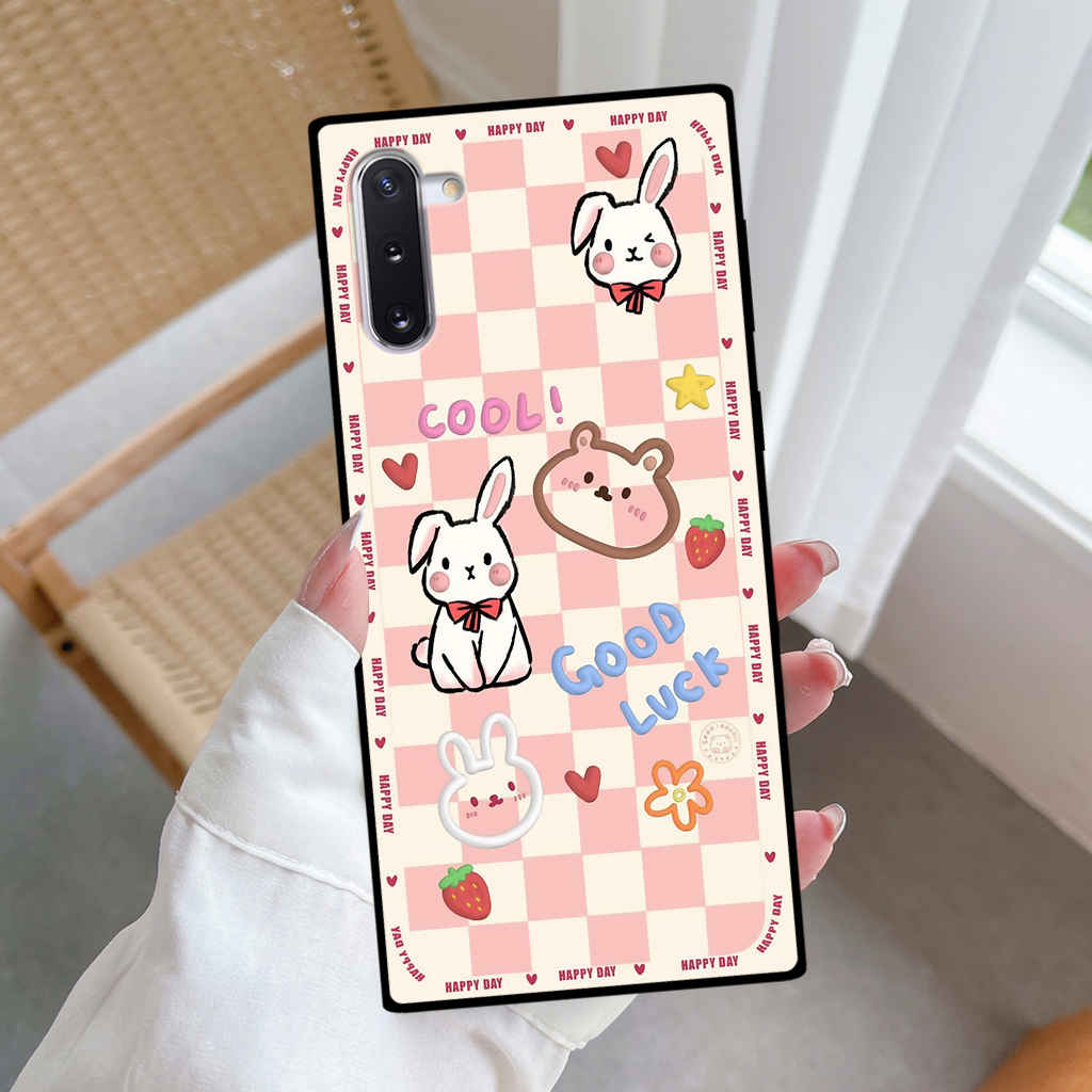 Ốp lưng Samsung Note 10/ Note 10 Plus/ Note 10+ hình thỏ, gấu nâu cute dễ thương