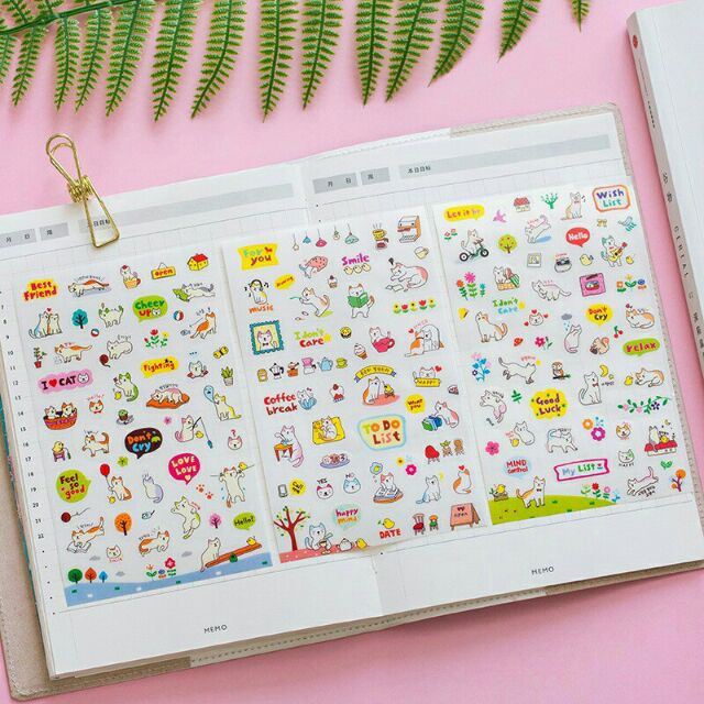 [HCM]Bộ 6 Tấm Sticker Dán Trang Trí - My List