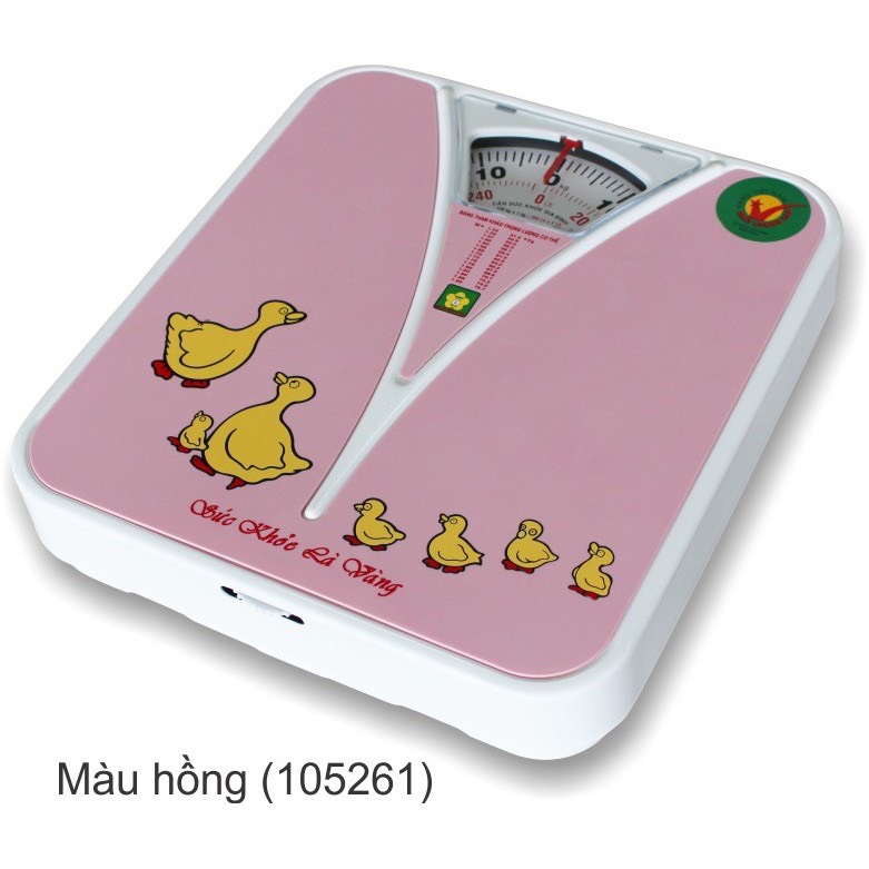 Cân sức khỏe gia đình 120 kg. Mặt kính nhựa nhựa PC trong suốt. Mặt số bằng nhôm. Vỏ hộp cân được sơn tĩnh điện. Giao màu ngẫu nhiên