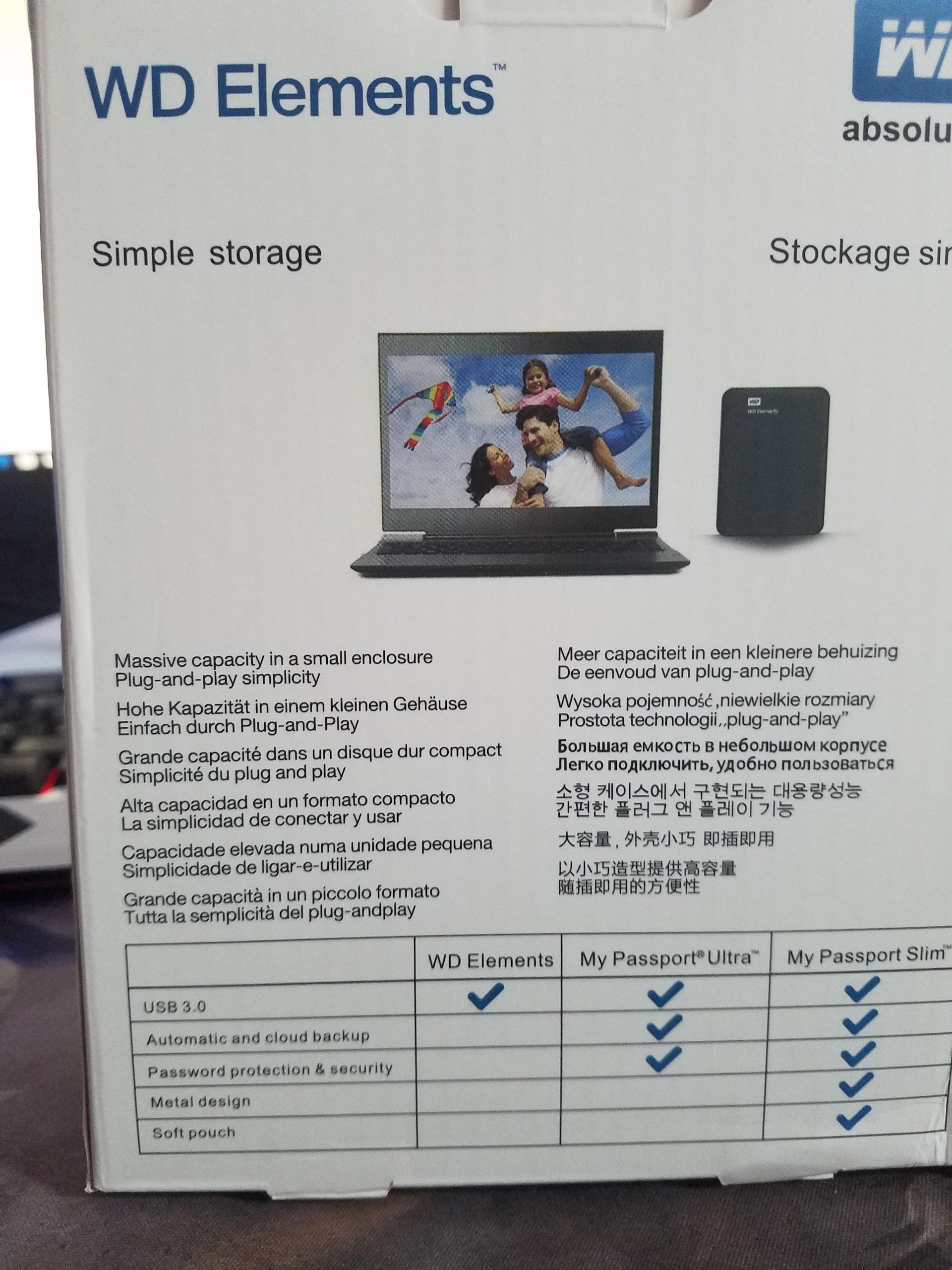 Box ổ cứng hdd WD 2.5" usb 3.0