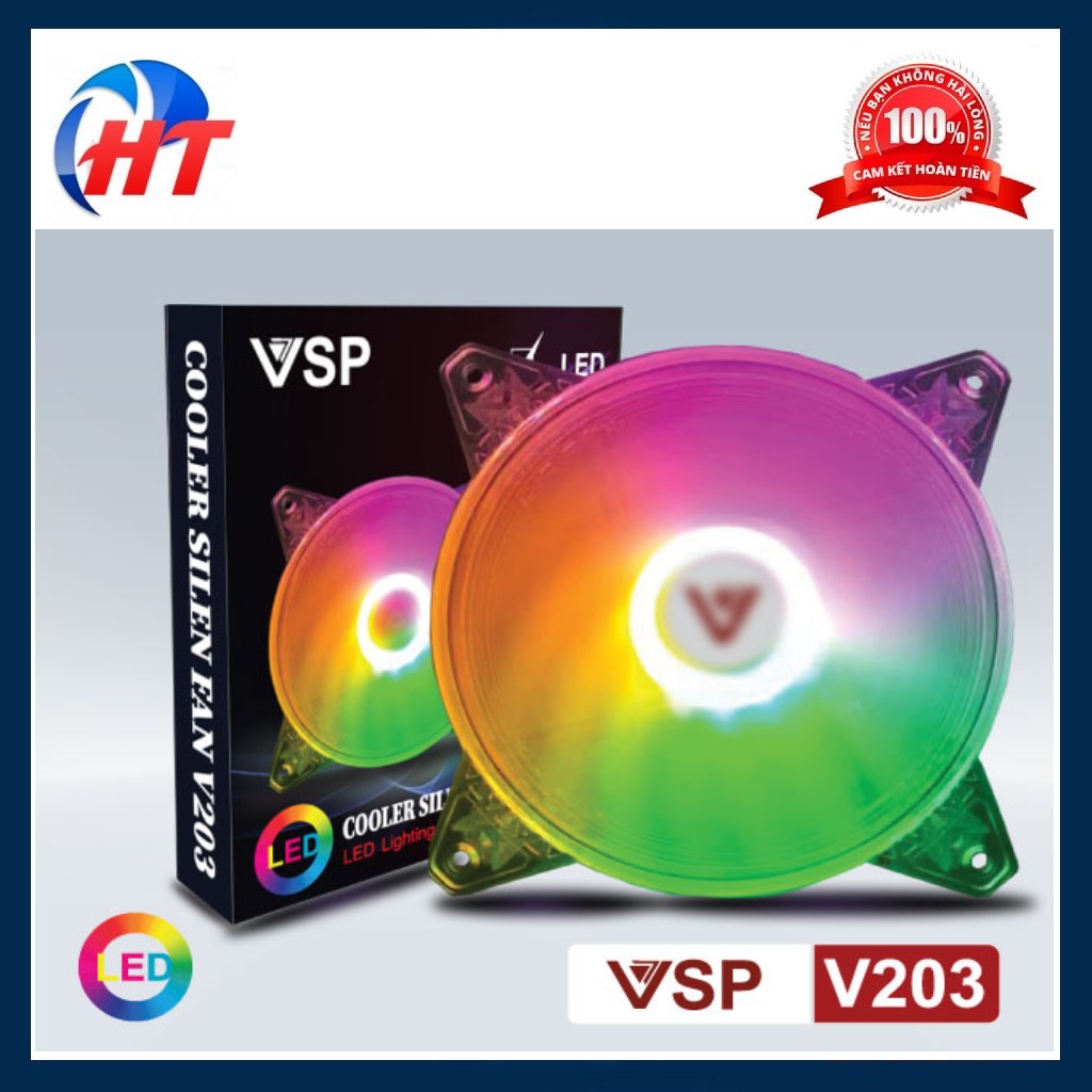 Quạt tản nhiệt case vsp led v203