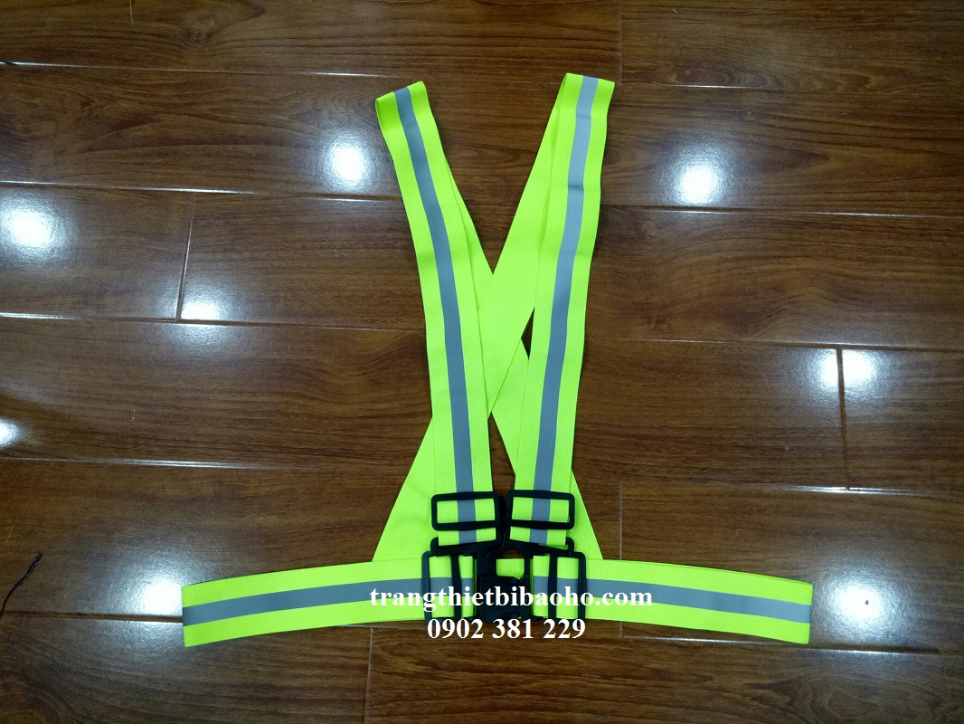 Áo phản quang dây thun có khóa cài