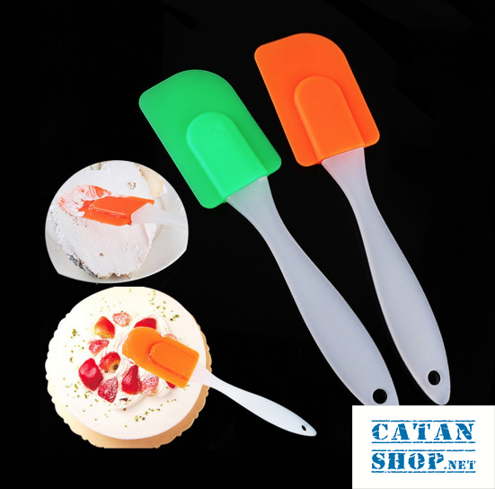 [HCM]MUỖNG PHẾT KEM SILION CÂY VÉT BỘT DỤNG CỤ TRỘN BỘT CÂY QUÉT BỘT DẺO AN TOÀN - TRONG - GD372-QUETKEM-TRONG