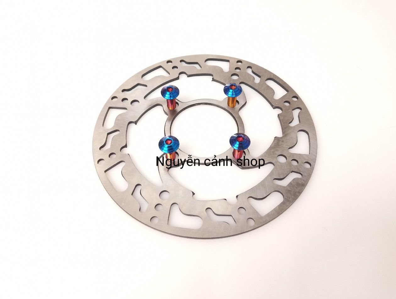 Đĩa thắng trước phây thái 220mm đĩa bằng có 4 óc đĩa titan