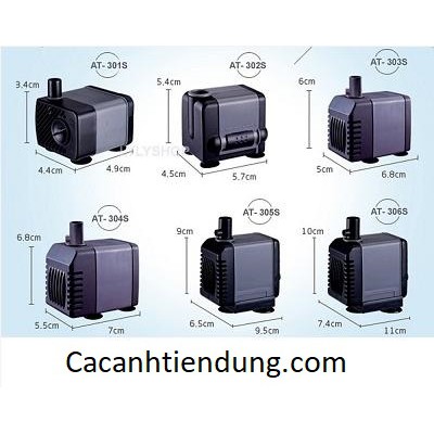 Máy bơm lọc nước bể cá cảnh tiết kiệm điện atman at 304s