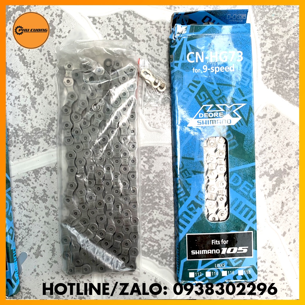 Sên Xe Đạp - Xích Shimano Hg73-116L 9 Tốc