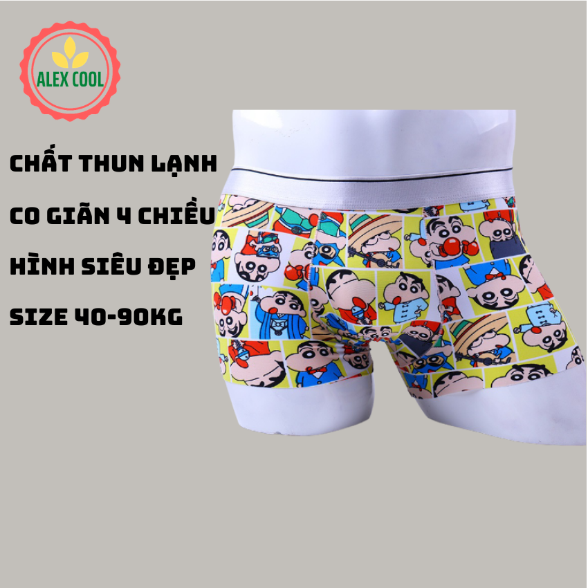 [Hoàn Tiền 15%] [Free Ship] Quần sịp đùi quần lót nam thun lạnh doremon siêu nhẹ, cao cấp xin sexy, doremon đẹp hình độc, alex cool