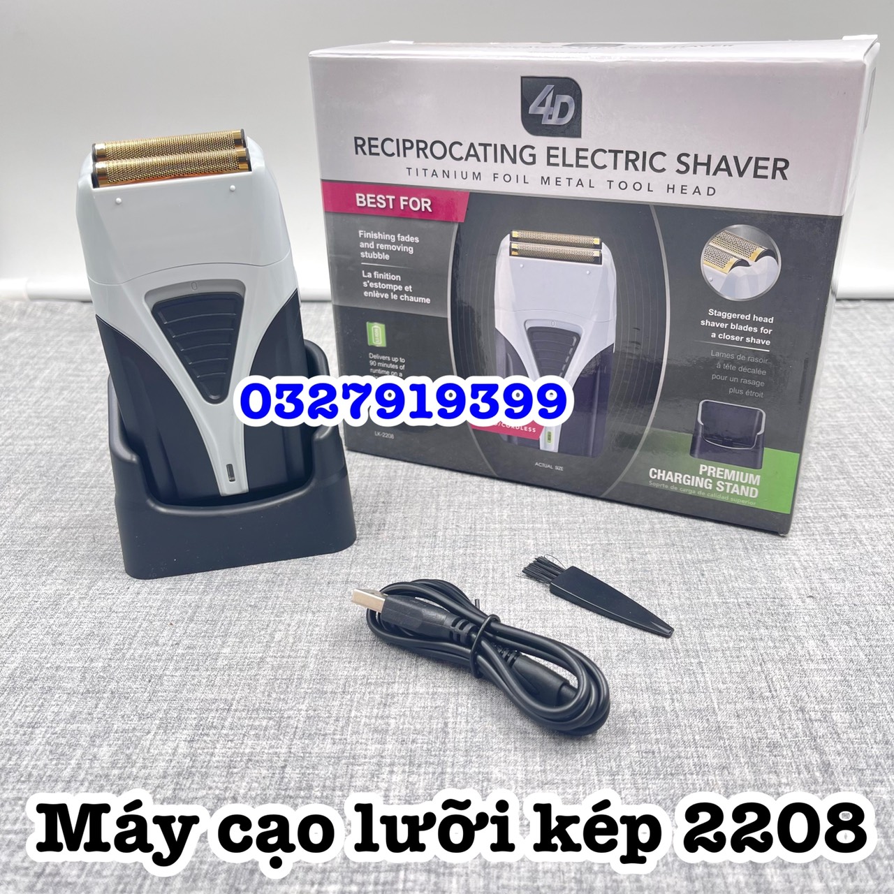 Máy cạo khô - cạo râu lưỡi kép SHAVER 2208