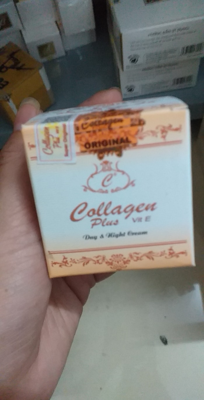 [tem đỏ]KEM COLLAGEN PLUS VIT E DƯỠNG TRẮNG DA MẶT