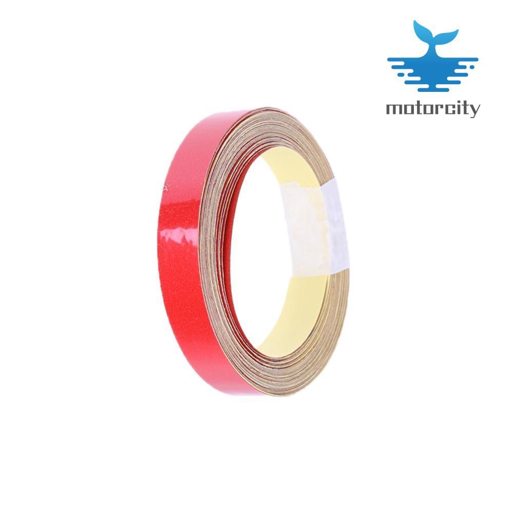 1cmx5m Car Reflective Tape Automobile Motorcycle Warning Sticker (Red)