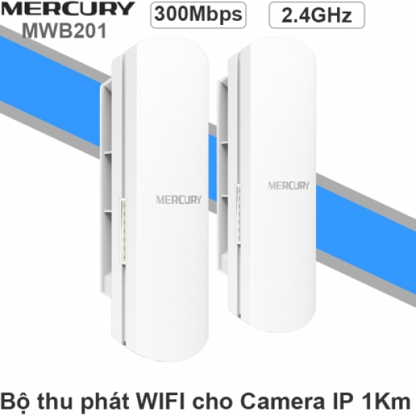 Bảng giá Bộ thu phát sóng wifi không dây MERCURY MWB201 -Bộ wifi định tuyến wifi 1 km Mercury MWB201 Phong Vũ