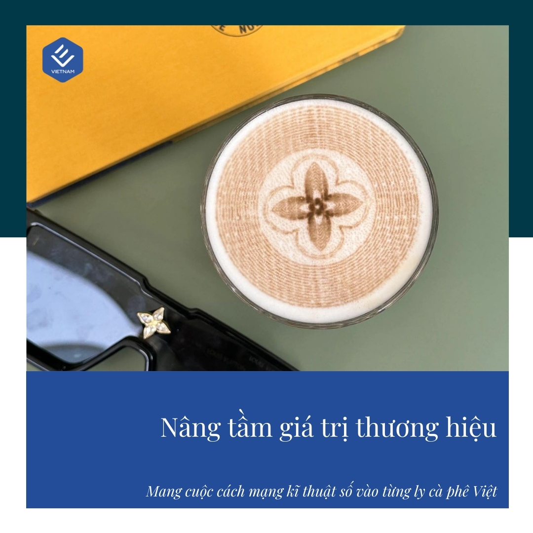 Máy in bọt cà phê EVEBOT EB-PRO (In một màu nâu)