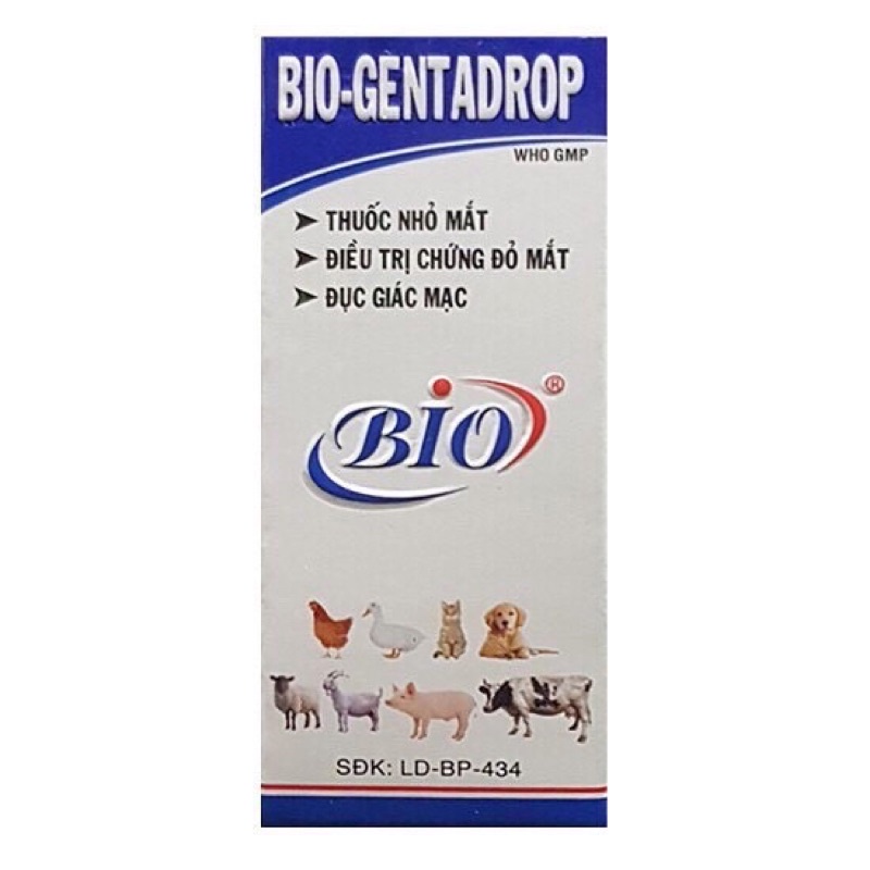 Nhỏ Mắt Cho Chó Mèo BiO-Gentadrop 10ml