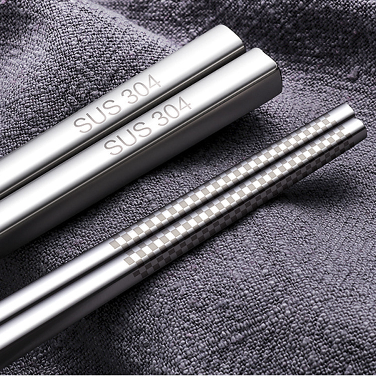 [HCM][ Combo 5 Đôi ] Đũa Inox 304 rẻ đẹp bền ( hoàn tiền nếu không đúng inox 304 )